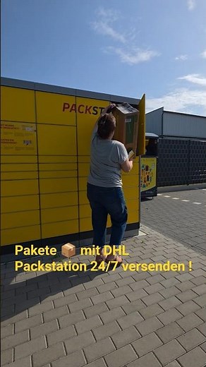 #DHL #Packstation #Paketversand #Pakete 📦 mit der #Packstation 24/7 #versenden #shorts #tiktok