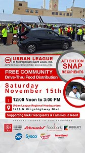 3.7K views · 35 reactions | Free Community Food Distribution TODAY! Saturday, Nov. 15th from 12-3 PM. Come join us! | ULSTL | Facebook