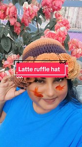 Let make a Latte ruffle hat. #HandmadeLove #CrochetMagic #samscrochet🇬🇾 #berbice_guyana🇬🇾🇬🇾