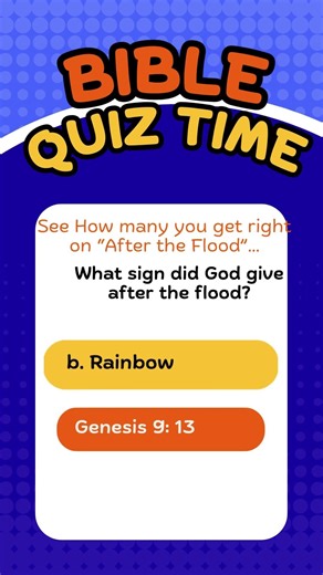 The Great Flood Quiz 🌧️ Genesis Bible Trivia