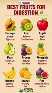 9 Best Fruits for Digestion After 60 🍎 Improve Gut Health Naturally