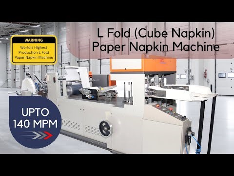 Automatic L-Fold (Cube) Paper Napkin Machine | High production tissue paper machine | Birla Machines