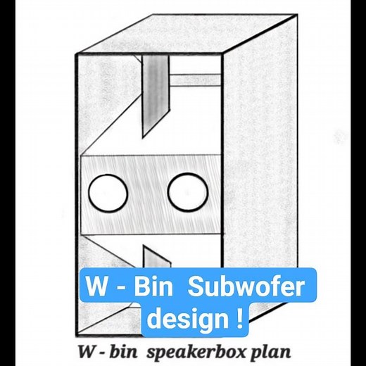 W - Bin Subwofer design ! #subwoofer