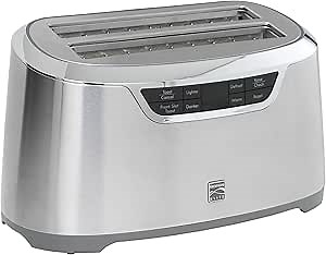 Kenmore Elite 76774 4-Slice Auto-Lift Long Slot Toaster in Stainless Steel