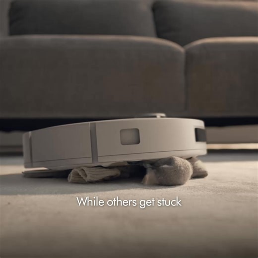 Unlike the others, the new Dyson wet and dry robot cleaner accurately avoids objects. | Dyson