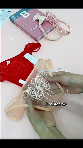 Elegant Butterfly Embroidered Mesh Panties | High Elasticity & Comfort #fashionx8