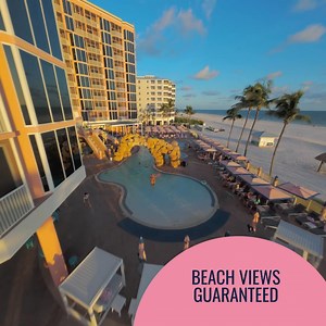 Hello sunsets on the beach! 🌞 Now’s THE perfect time for a Fort Myers Beach getaway at Pink Shell. | Pink Shell Beach Resort & Marina