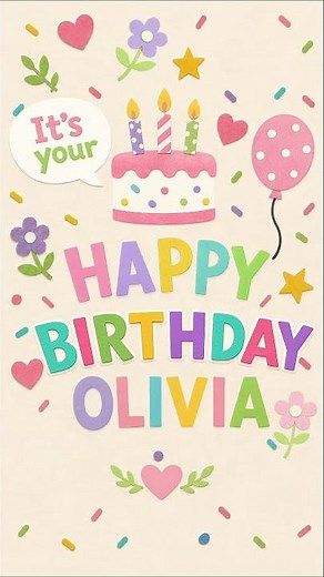 🎉 Happy Birthday Olivia! 🎂🎈 | Birthday Song for Olivia