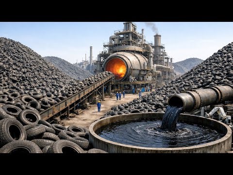 How Millions of Waste Tyres Are Converted Into Fuel – Industrial Pyrolysis Process