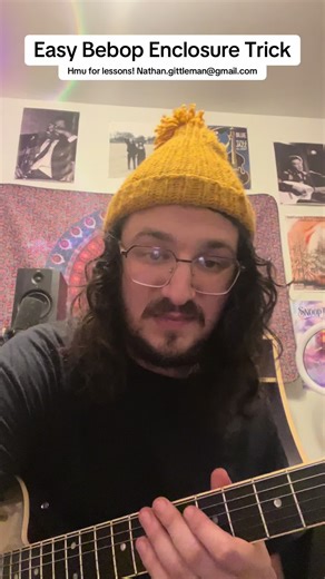 Easy Bebop Enclosure Trick #guitarlesson #musiclesson #jazzguitar #guitarteacher