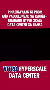 Pinasinayaan ni PBBM ang paglunsad na kauna-unahang at pinakamalaking Vitro data Center sa bansa. #PBBM #Technology #digital #videos #emails #digitalinfrastructure #vitrohyperscale #hyperscale #vitrodatacenter #Datacenter #StorageSolutions #storage | Mario Ritondo Agbayani