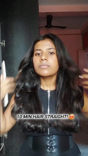 Frizzy Hair to Straight Hair in 10 Minutes 😱