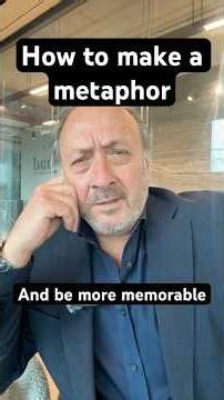 The easy way to make a metaphor #brandstorytelling #marketing