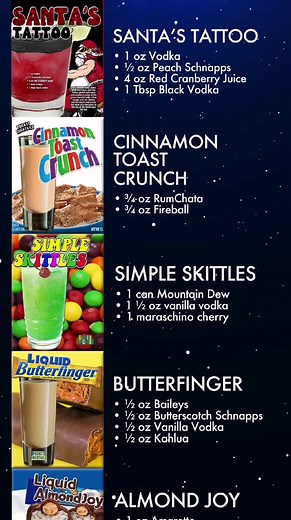 sweet nights #cocktails #drinks #kahlua #baileys #gin #tequila #rum #vodka #girlsnightout #christmasparty #fyp