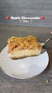 🍎 Apple Cheesecake Bars 🍎