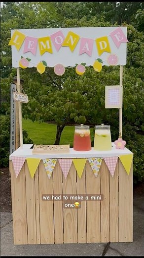 DIY Lemonade Stand for Kids 🍋 #shorts Full Video Here: https://youtu.be/fAkQmVxyujI?feature=shared