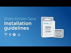 Shelly EM Mini Gen4 - Installation video US