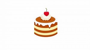 4k Footage Birthday Cake Icon Isolated Stock Footage Video (100% Royalty-free) 3617646913 | Shutterstock