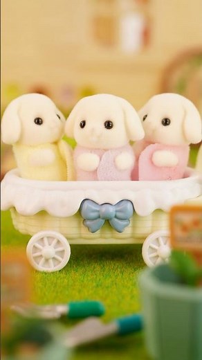 【シルバニア】🌸フローラウサギファミリー🌼〈公式〉#shorts #シルバニアファミリー #miniature
