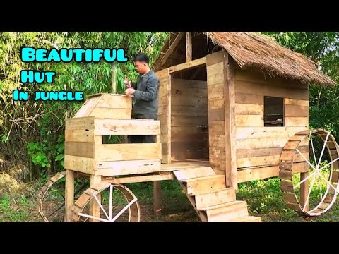 Raw Jungle Shelter Build | DIY Primitive Hut from Scratch