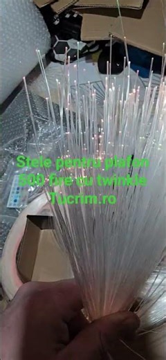 Kit Fibră Optică LED 12V pentru Plafon Auto – Efect Cer Înstelat Twinkle ⭐ 500 Fire