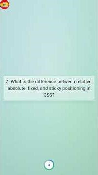 Core HTML & CSS Intermediate Q & A #Shorts