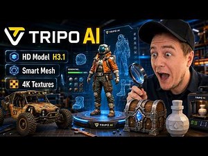 Tripo AI – HD Model H3.1 & Smart Mesh for Fast AI 3D Creation