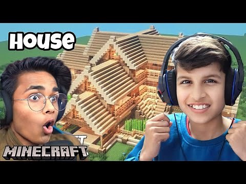 BUILDING A HOUSE WITH ‪@imbixu‬ IN MINECRAFT😍