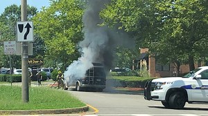 Virginia Beach fire crews respond to van fire near Lynnhaven Mall