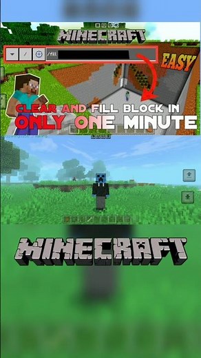 🧱Clear and fill blocks in minecraft using /fill command in bedrock edition#minecraft #bedrock #tamil