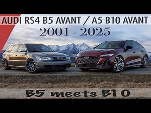NEW vs ICON! 2025 AUDI A5 AVANT B10 meets 2001 RS4 B5 AVANT - A design comparison