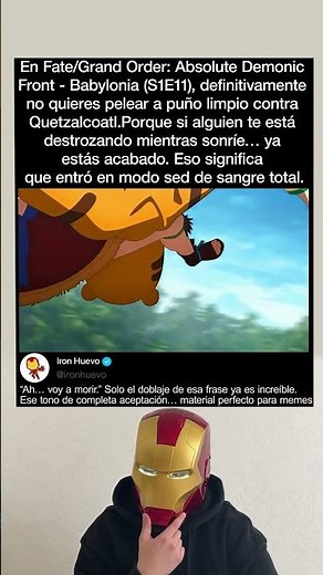 En Fate/Grand Order: Babylonia (S1E11), Quetzalcóatl es alguien con quien no debes meterte.