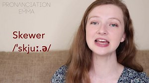 Skewer Make a sentence below using the word ‘skewer’! 🔴 Noun: a long, thin metal (or wooden) pin used for holding together pieces of food, especially meat and vegetables, during cooking (I used some wooden skewers to cook the vegetables on the BBQ). | Pronunciation with Emma