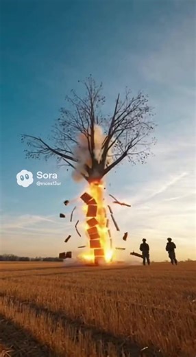 exploding trees #explodingtrees #tree #snowstorm #midwest #fyp