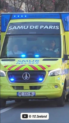 [NOUVELLE AMBULANCE] SAMU de Paris - SMUR Necker en urgence avec sirène américaine ! 🚑💨