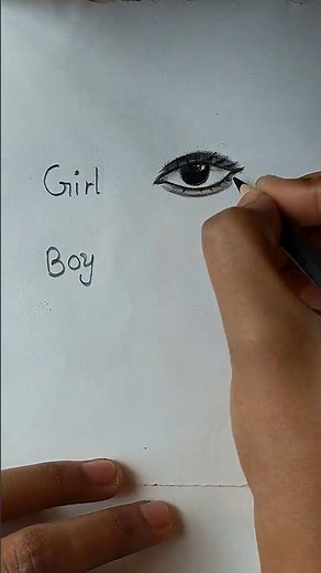 How to Draw Beautiful Girl Anime Eyes 👁️✨ | Easy Step-by-Step Tutorial #shorts