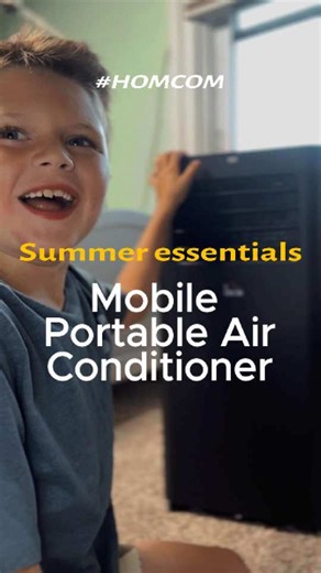 Stay cool and comfortable wherever you are with our Mobile Portable Air Conditioner! ❄️ Perfect for any room in the house. #HOMCOM #fyp #tiktokviral #portableAC #summer #summervibe #coolingsolutions#fypシ゚viral
