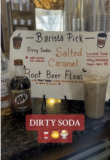 Unique Dirty Soda Options at Angels Cafe