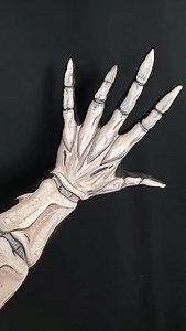 Straight out of a nightmare ghost SFX makeup inspired by Death Note