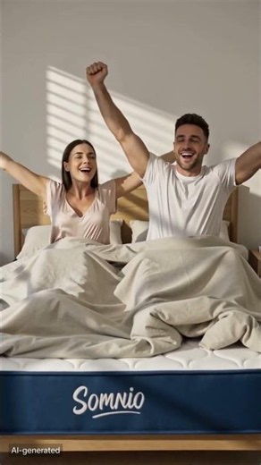 SOMNIO 8.1Inch Memory Foam Spring Mattress Ergonomic Mattress Medium Firm Foam Bed 10 Years Warranty