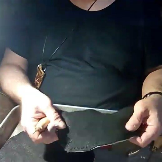 Sewing Kudu Leather Heart Pillows Reel 1