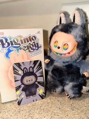 POP MART Labubu Secret ID Grey 1/72 Rare Figure V3 Big Into Energy Series | eBay