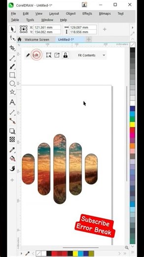 Powerclip in coreldra #coreldraw