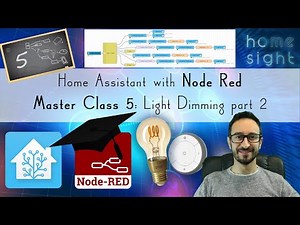 Node Red + Home Assistant -Master Class 5. How to control light dimming with Zigbee light and remote