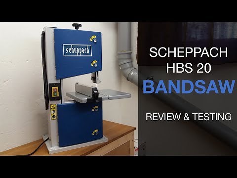 Mini Bandsaw review and testing // Scheppach Hbs 20 // +How to make a simple Pushstick