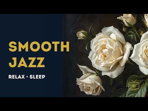 Elegant White Rose | 4K TV Screensaver | Smooth Jazz for Sleep, Relax & Study