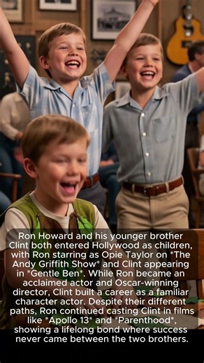 Ron Howard and his younger brother Clint #movie #queenelizabeth #oscars #news #greenscreen #booktok