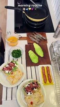 Scrambled Egg Avocado Chabata with Cheese Sausage & Prawns - Ultimate Breakfast Vlog