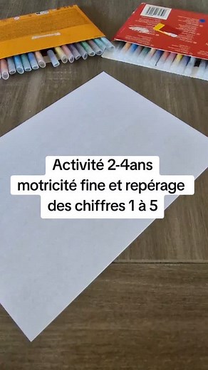 Une activité modulable pour les plus petits !! On developpe ici la motricité fine à l'aide de gommettes dès 2 ans et on peut introduire la reconnaissance des chiffres doucement, plutôt vers 3 ans, et toujours en fonction du rythme de l'enfant. #activiteenfant #enfants #maternelle #apprendreensamusant #motricitefine #chiffres | Claire Drai