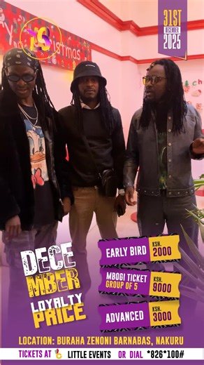 H_art The Band, DJ Pierra Makena, Crème De La Crème, DJ Tophaz,Wanjine & Terence Creative headline the biggest crossover at Buraha Zenoni, Nakuru! 🎉 Tickets Available now !Dial *836*100# or link in bio #yolo Nakuru!!! Tunavukia Mwaka Buraha Zenoni .@H_ART OFFICIAL @@itsmzèe-togzik2 @Terence Creative @Pierra Makena @DJ Tophaz